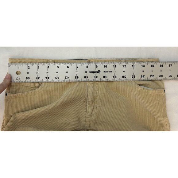Lands' End Corduroy Pants Womens 10 Tan Straight Leg Stretch Mid Rise Very Soft - Picture 3 of 12